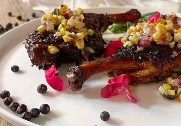 Рецепт утки с можжевельником, кукурузой и шалфеем